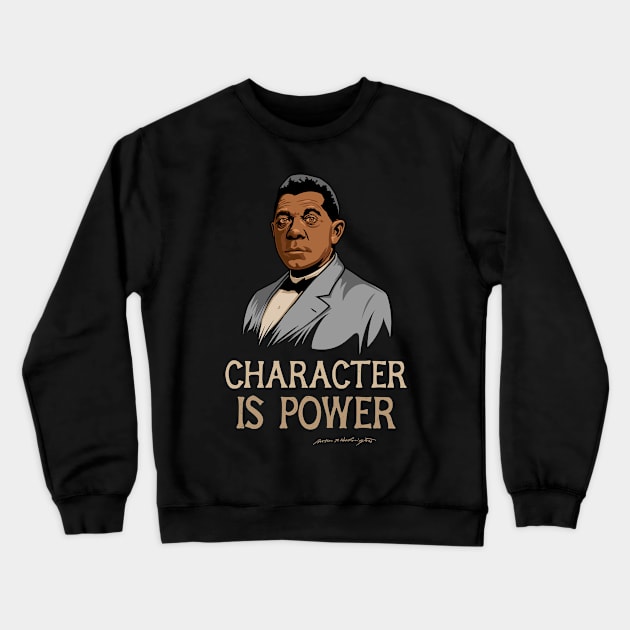 Booker T Washington Quote Gift for Black History Month Crewneck Sweatshirt by HistoryMakers